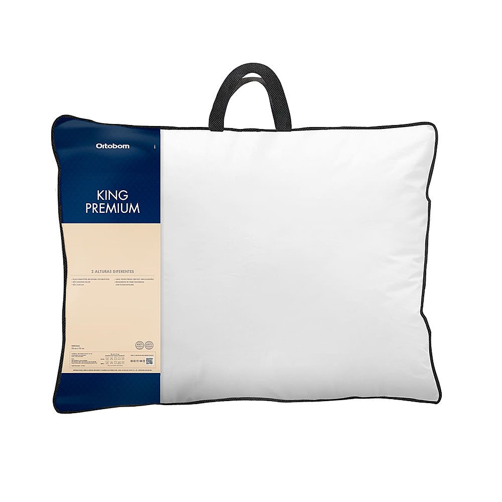 Acessórios para colchão Ortobom como travesseiros e pillow top na loja da Rua Pamplona São Paulo